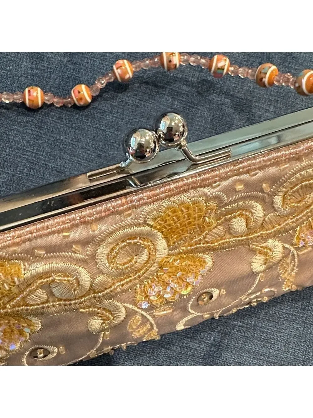 Vintage Beaded Evening Bag by Chateau. Excellent pre owned condition.